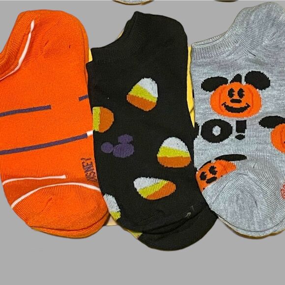 Disney Accessories - Disney Mickey Mouse Halloween Themed Socks Womens 3 Pair NEW